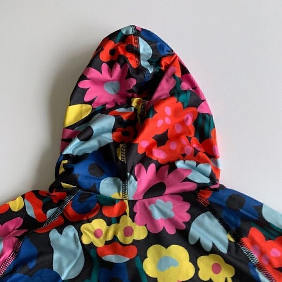 NEW Hanna Andersson Girl UV Black Floral Hoodie  12 Years 150 Cm - Picture 6 of 10